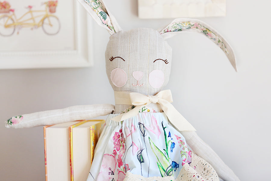 Blushing Bunny 18" Stuffie Animal Pattern