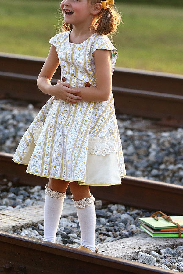 ワンピース L'Or matelasse docking pleats dress Lacey Top & Dress – Violette Field Threads