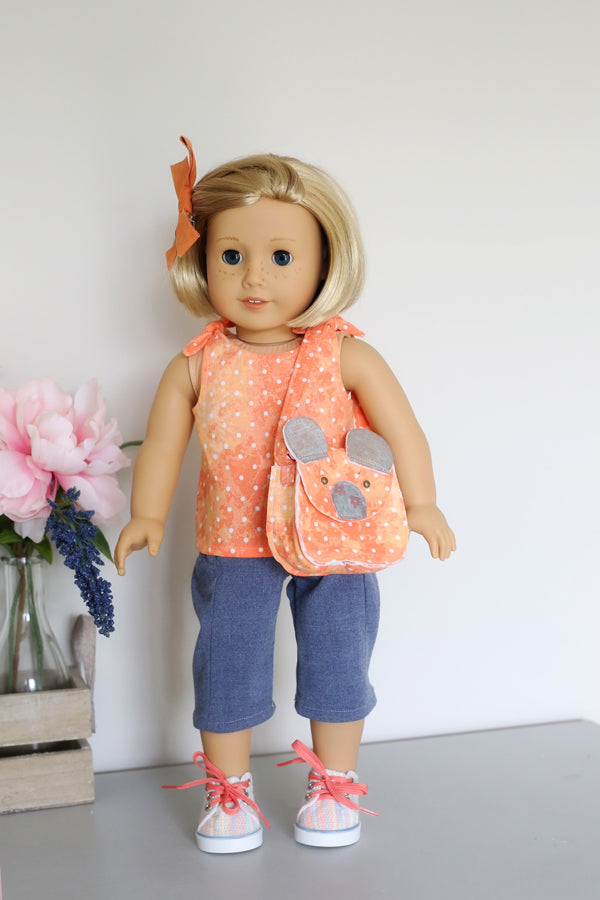 Free printable purse pattern for #Barbie® or other #FashionDoll @  ChellyWood.com #sewing - Free Doll Clothes Patterns