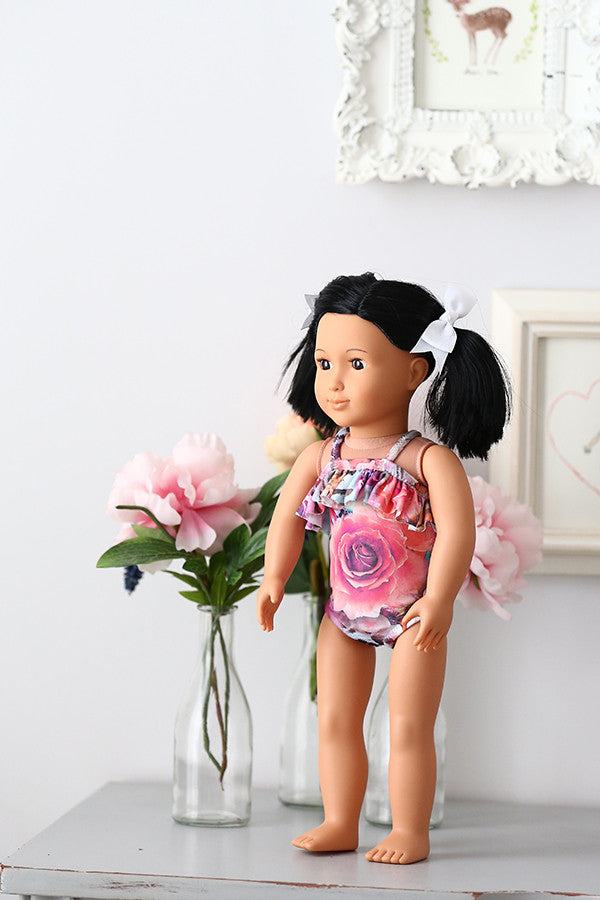 B Rose Skirted Swimsuit – Doll Factory by Damzels