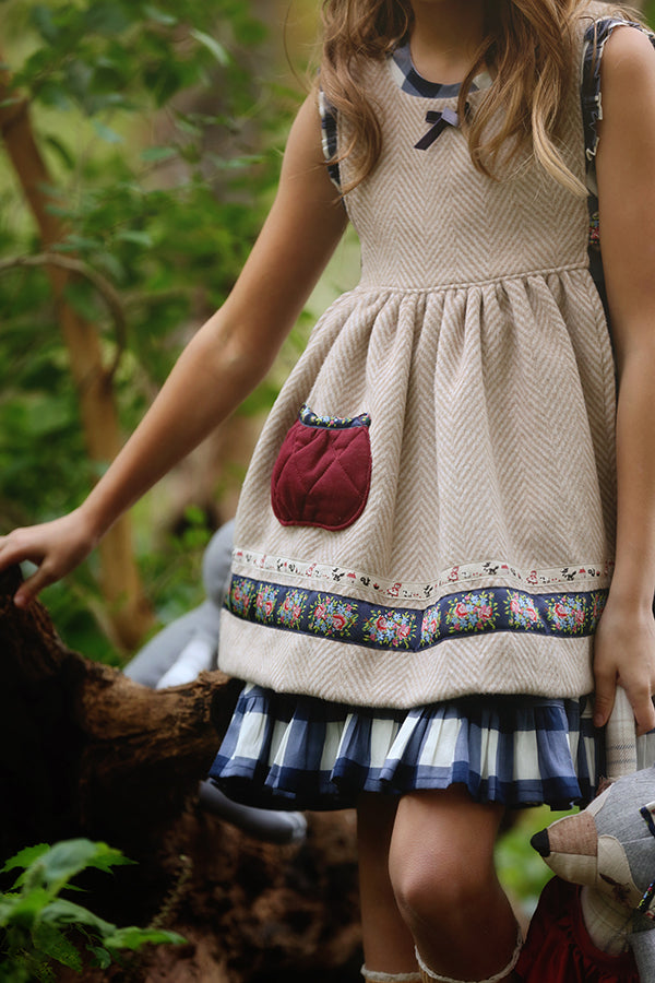 Paisley Girls Pinafore – Violette Field Threads