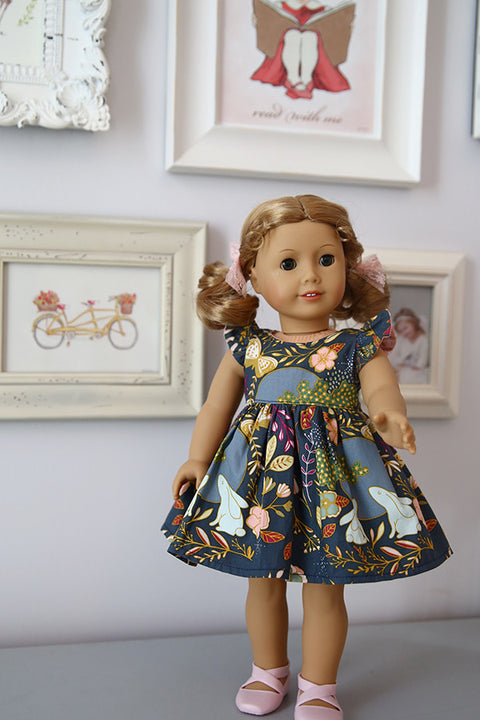 Pearl Doll Dress & Pinafore - Violette Field Threads
 - 1