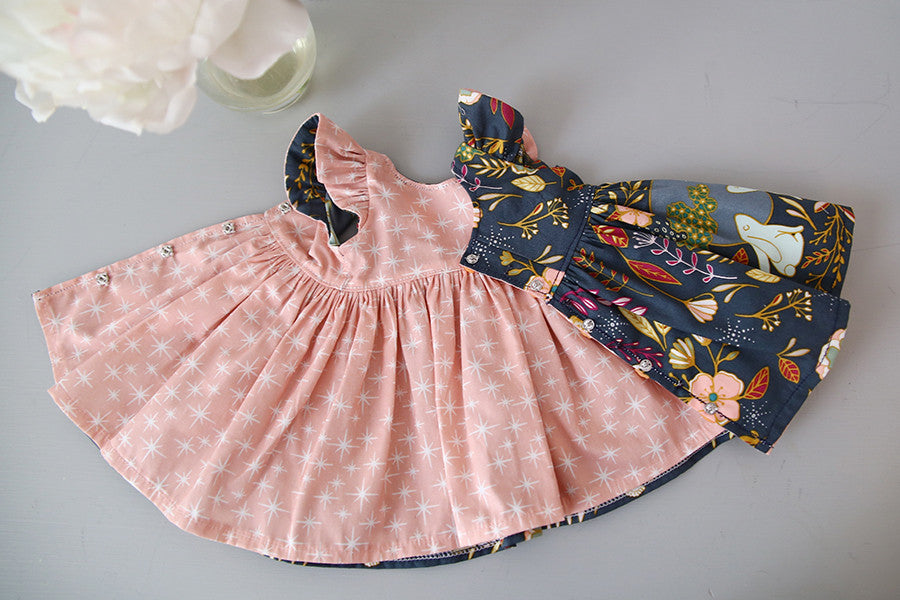 Pearl Doll Dress & Pinafore - Violette Field Threads
 - 6