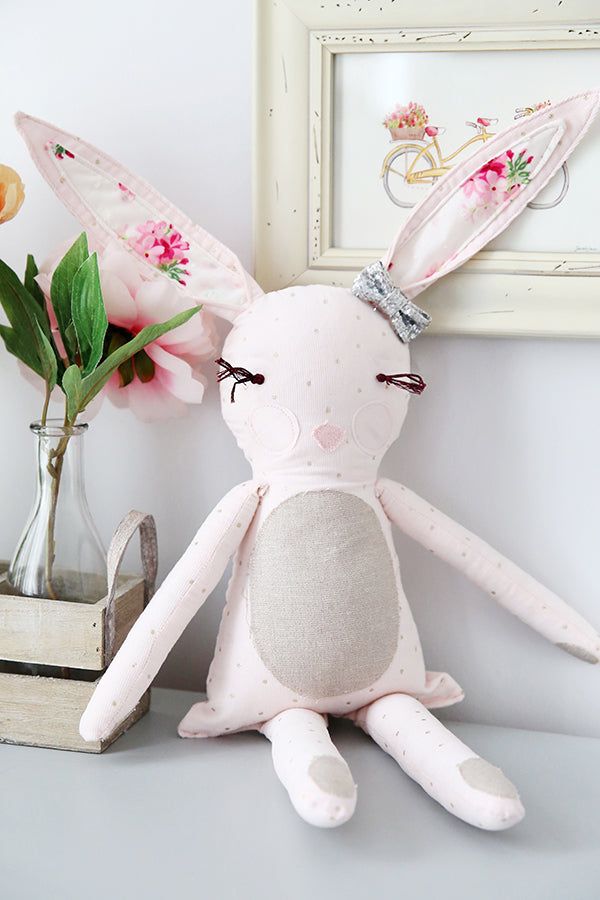 Blushing Bunny 18" Stuffie Animal Pattern