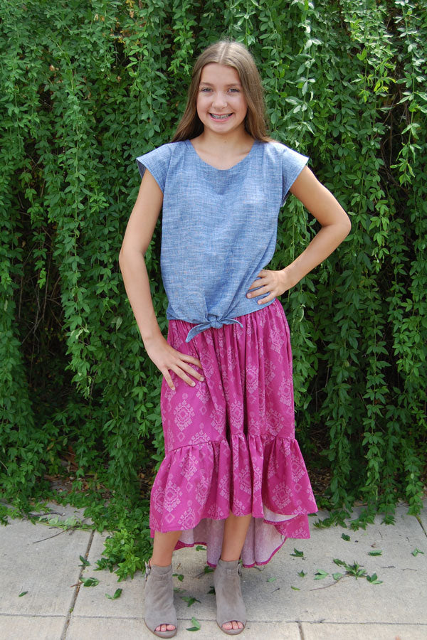 Clover Tween Top & Skirt