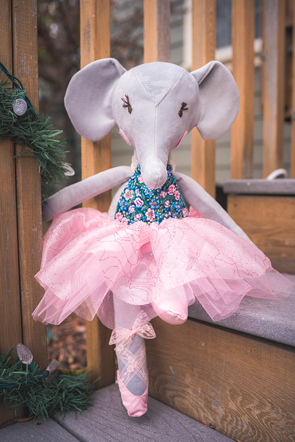 Elle Elephant 18" Stuffie Animal Pattern