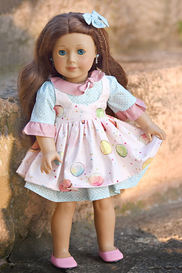 Autumn Doll Pinafore