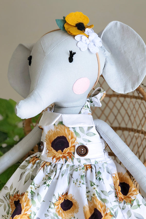 Elle Elephant 18" Stuffie Animal Pattern