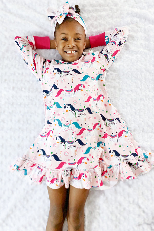 Flora Girls Tunic & Nightgown Violette Field Threads Flora Girls Tunic & Nightgown Violette Field Threads