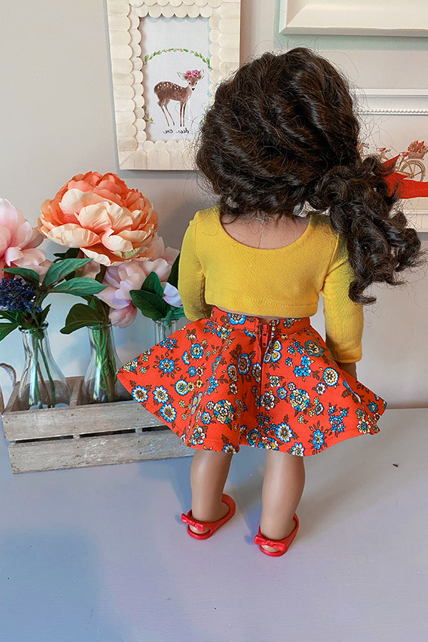 Fern Doll Skirt