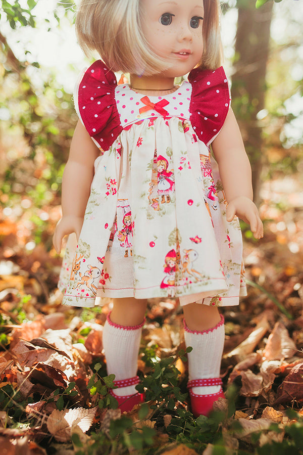 Clara Doll Top, Shorts & Dress