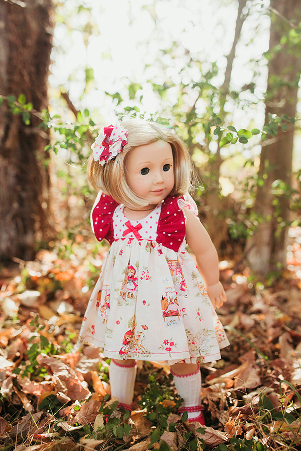 Clara Doll Top, Shorts & Dress