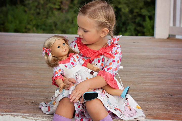 Autumn Doll Pinafore