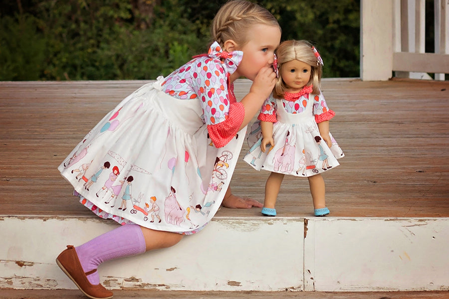 Autumn Doll Pinafore