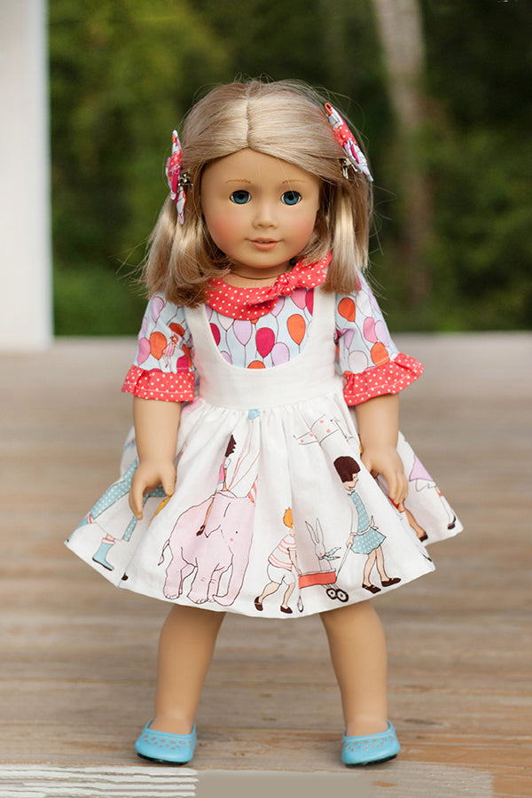 Autumn Doll Pinafore