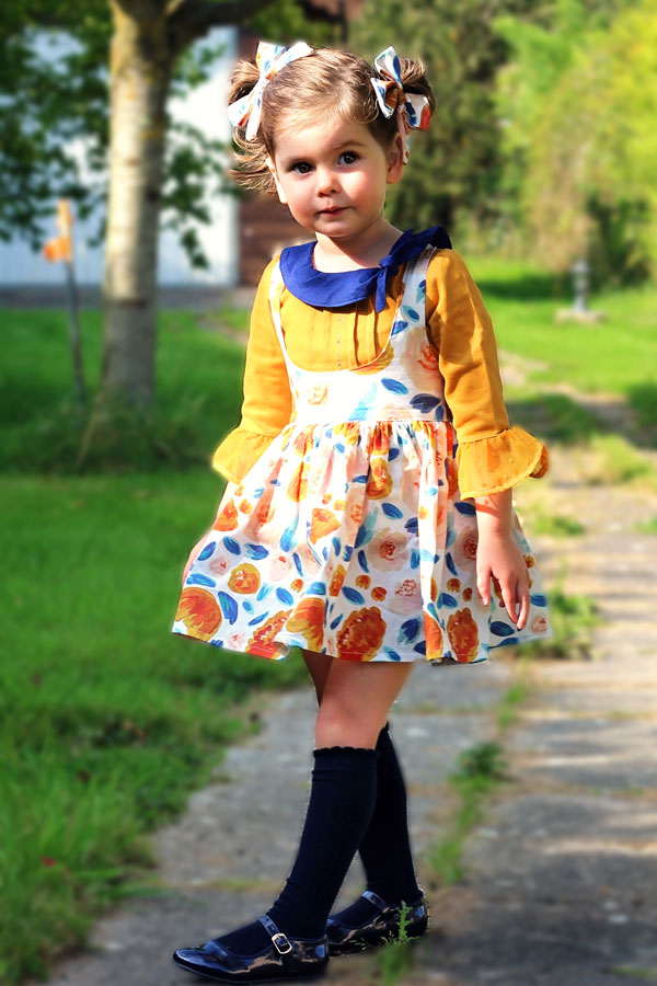 Autumn Girls Pinafore – Violette Field Threads
