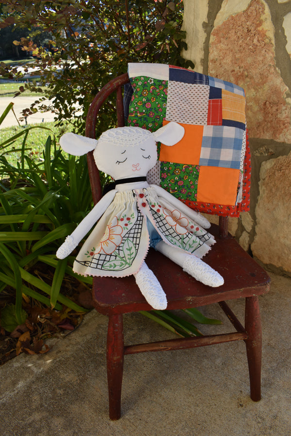 Lovey Lamb 18" Stuffie Animal Pattern