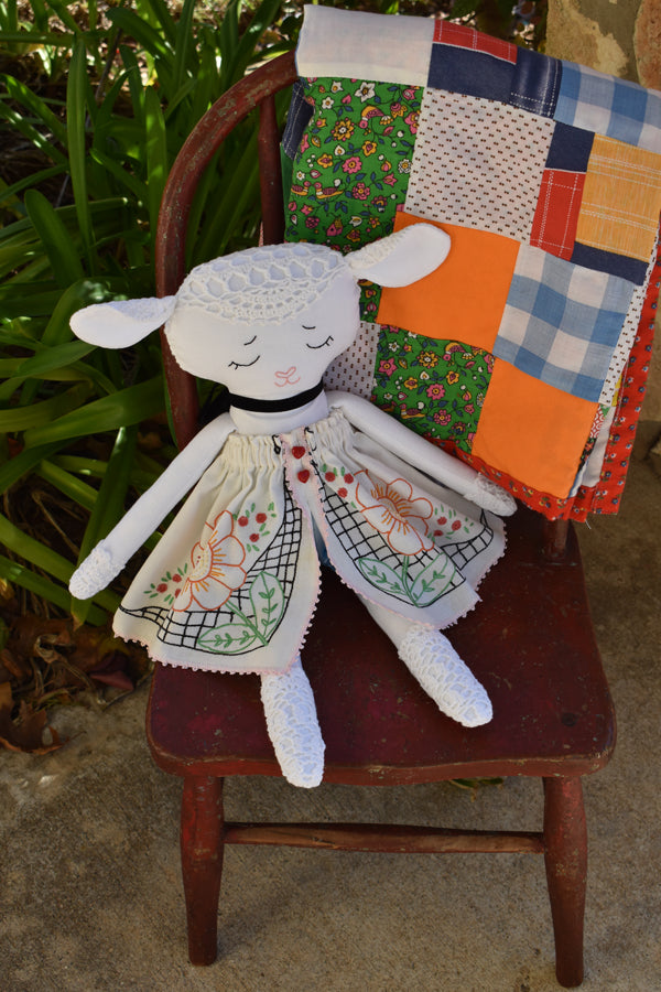 Lovey Lamb 18" Stuffie Animal Pattern