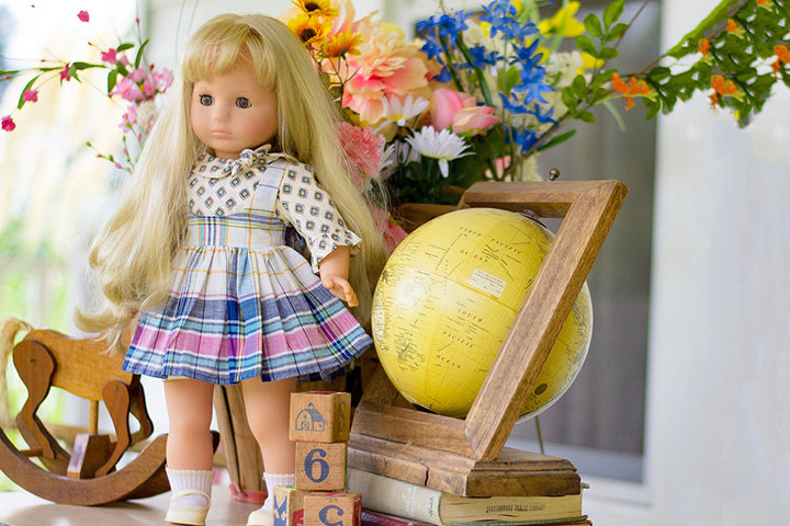 Autumn Doll Pinafore