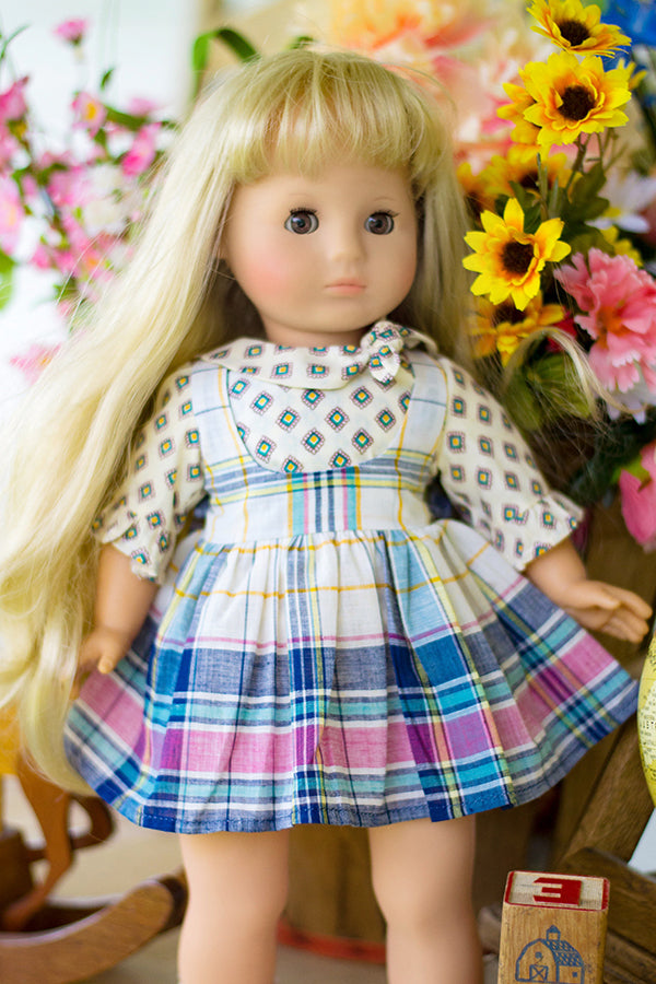 Autumn Doll Pinafore