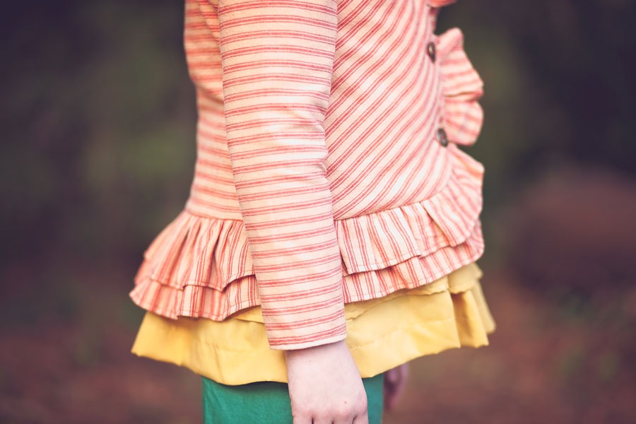 【DISCERNMENT】Autumn Peach Short Field Jacket DISCERNMENT】Autumn Peach Short Field Jacket