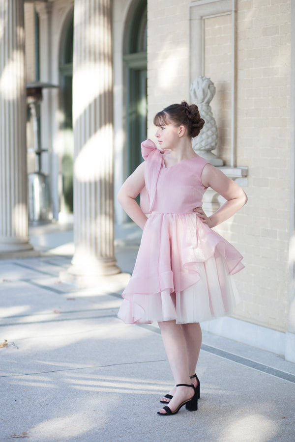 pink dress tweens Katie J NYC Girls Tween Lainey Print Dress
