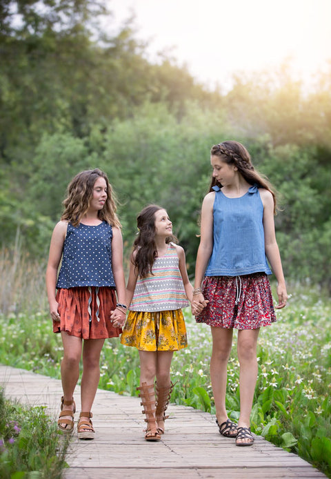 Sage Tween Skirt – Violette Field Threads