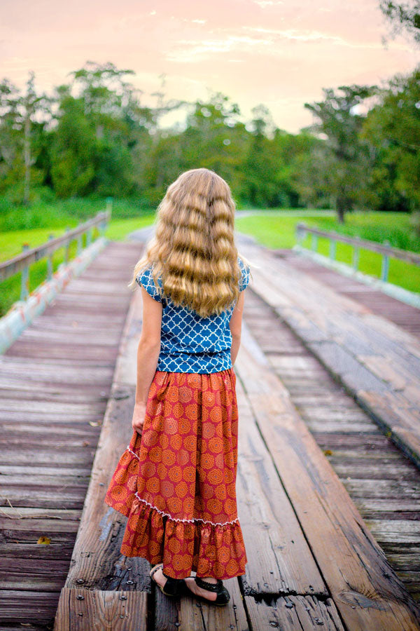 Clover Tween Top & Skirt